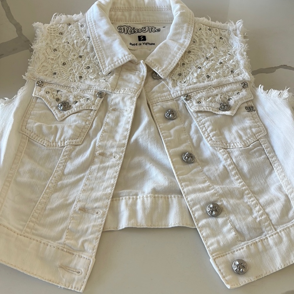 Miss Me denim vest